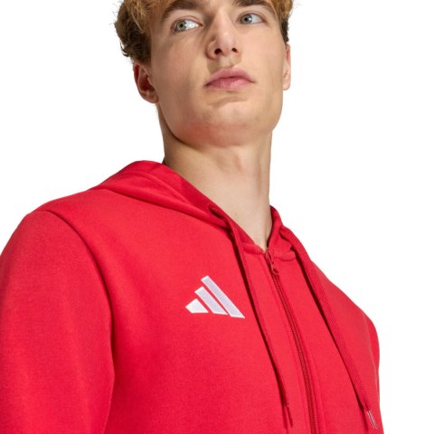 Bluza męska adidas Entrada 26 FZ Hoody czerwona KF5944 Adidas teamwear