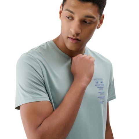 Koszulka męska 4F M2536 miętowa 4FRSS24TTSHM2536 47S 4F