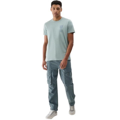 Koszulka męska 4F M2536 miętowa 4FRSS24TTSHM2536 47S 4F