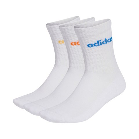 Skarpety adidas Linear Crew Cushioned Socks 3 Pairs białe KD1717 Adidas