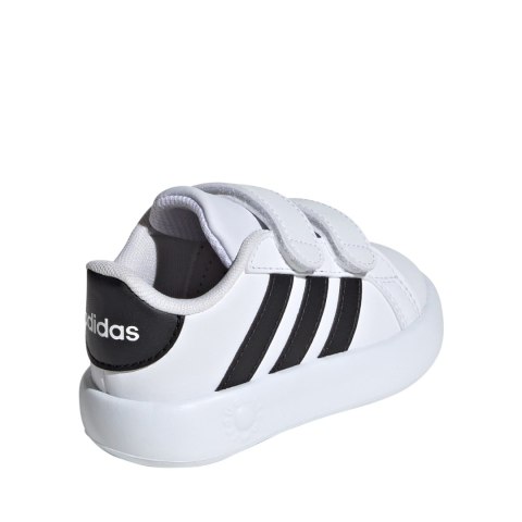 Buty dla dzieci adidas Grand Court 2.0 biało-czarne ID5271 Adidas