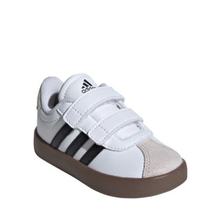 Buty dla dzieci adidas VL Court 3.0 Skateboarding biało-szare ID9157 Adidas