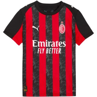 Koszulka dla dzieci Puma AC Milan Home Jersey Replica czarno-czerwona 779965 01 Puma
