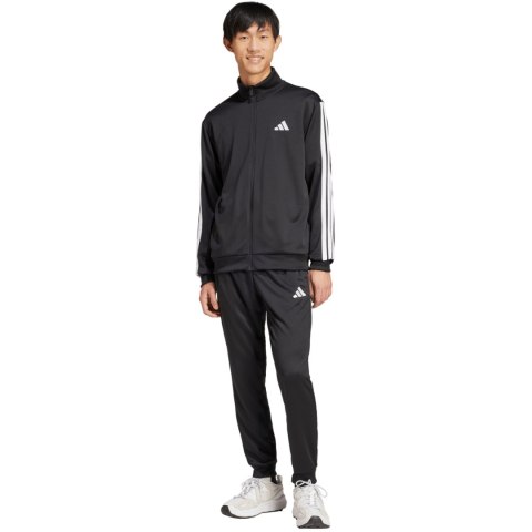 Dres męski adidas Sportswear Basic 3-Stripes French Terry czarny JC5375 Adidas