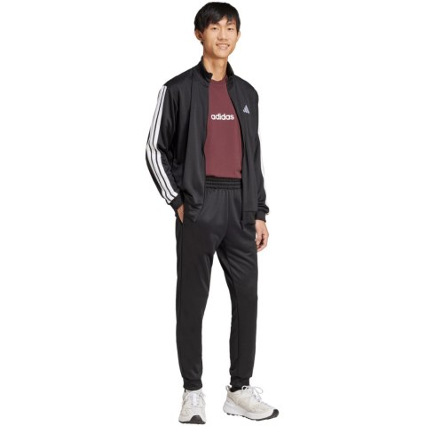 Dres męski adidas Sportswear Basic 3-Stripes French Terry czarny JC5375 Adidas
