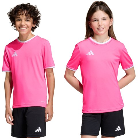 Koszulka dla dzieci adidas Entrada 26 Jersey różowa KE9846 Adidas teamwear