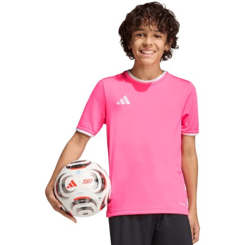 Koszulka dla dzieci adidas Entrada 26 Jersey różowa KE9846 Adidas teamwear