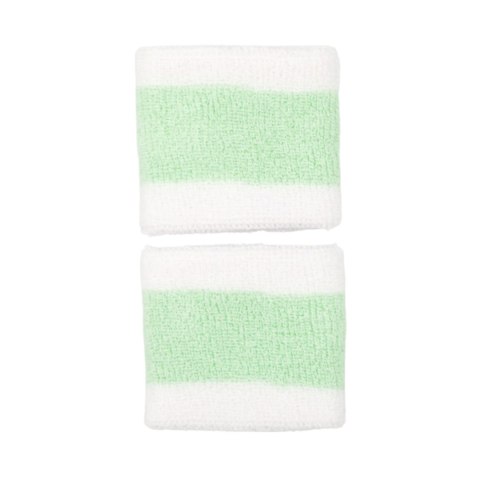 Frotki na nadgarstek Nike Swoosh Wristbands 2 szt. biało-zielone N0001565117OS Nike