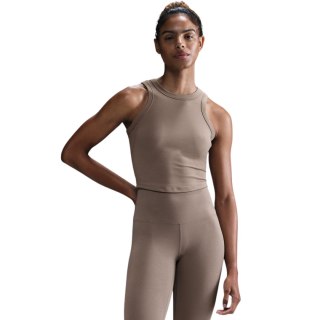 Koszulka damska Nike Dri-Fit One Fitted Crop beżowa FN2806 233 Nike