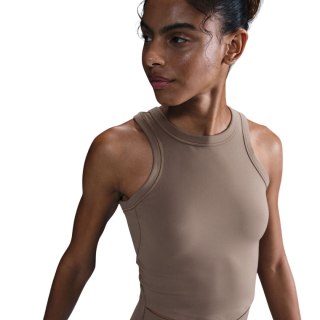 Koszulka damska Nike Dri-Fit One Fitted Crop beżowa FN2806 233 Nike