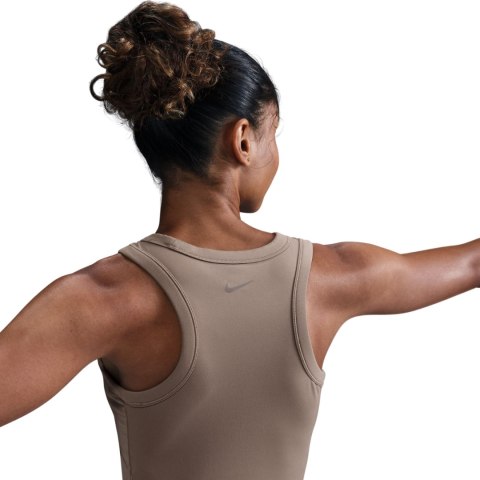 Koszulka damska Nike Dri-Fit One Fitted Crop beżowa FN2806 233 Nike