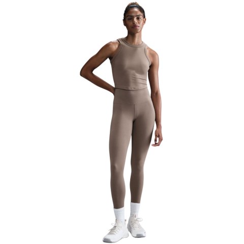 Koszulka damska Nike Dri-Fit One Fitted Crop beżowa FN2806 233 Nike