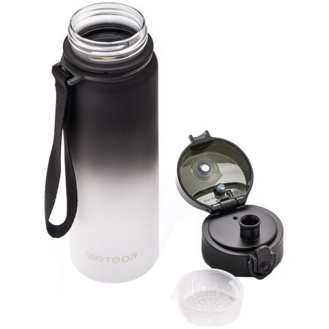 Bidon Meteor 500 ml czarno-biały 10108 Meteor