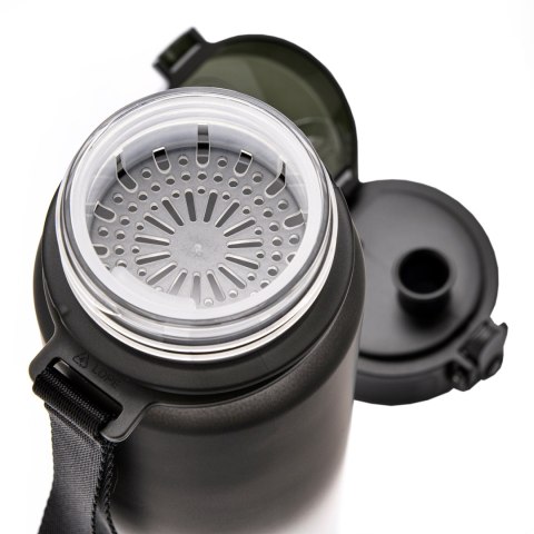 Bidon Meteor 500 ml czarno-biały 10108 Meteor