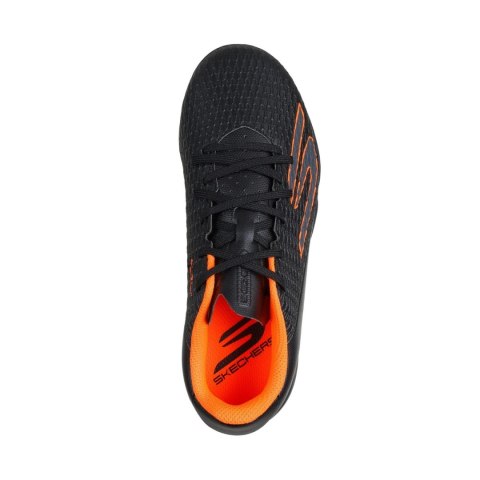 Buty piłkarskie dla dzieci Skechers SKX_2 czarno-pomarańczowe 252164L Skechers
