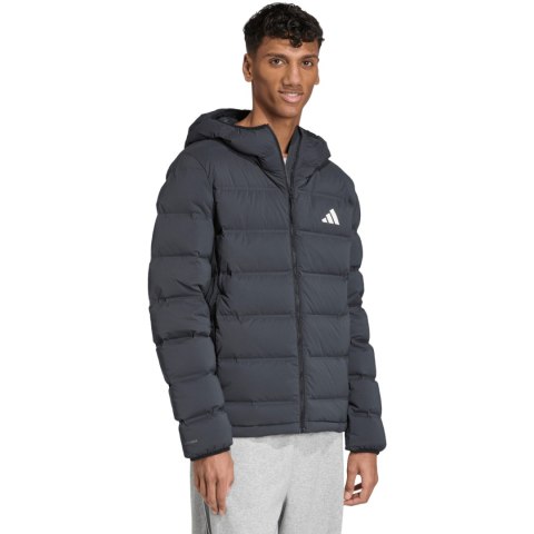 Kurtka męska adidas Helionic Climawarm Stretch Hooded Down czarna JN2114 Adidas
