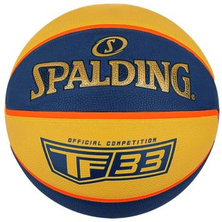 Piłka do koszykówki Spalding Official TF-33 żółto-niebieska 84352Z Spalding