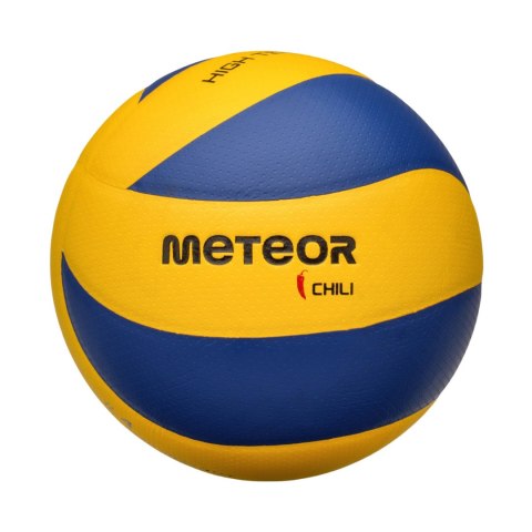 Piłka siatkowa Meteor Chili Pu żółto-niebieska 17407 Meteor