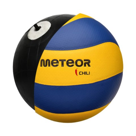 Piłka siatkowa Meteor Chili Pu żółto-niebieska 17407 Meteor