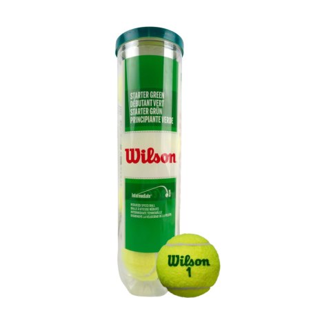 Piłki do tenisa ziemnego Wilson Starter Play Green 4szt. WRT137400 Wilson