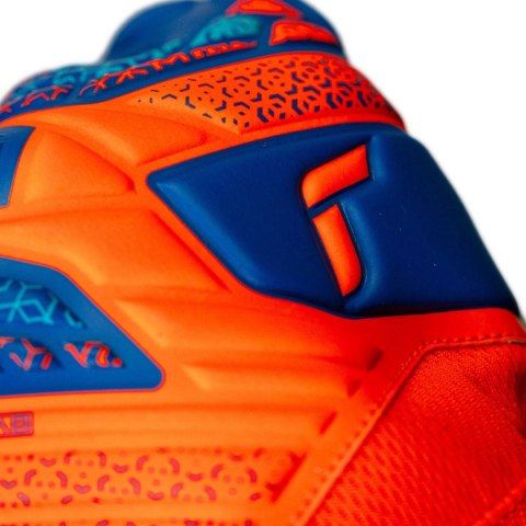 Rękawice bramkarskie Reusch Attrakt Starter Solid Junior pomarańczowo-niebieskie 5572514 2290 Reusch