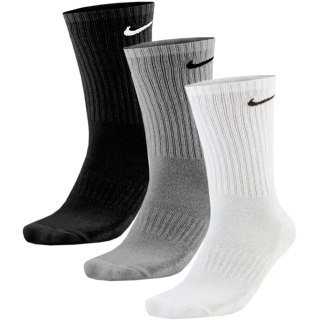 Skarpety Nike Everyday Cushioned Crew 3 pary białe, szare, czarne SX7664 964 Nike