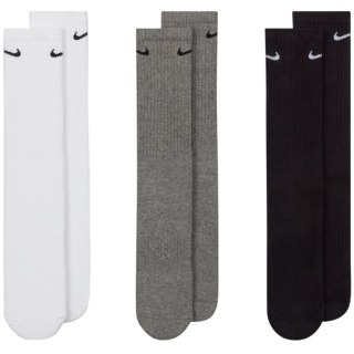 Skarpety Nike Everyday Cushioned Crew 3 pary białe, szare, czarne SX7664 964 Nike