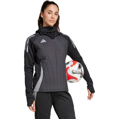 Bluza damska adidas Tiro 24 Competition Winterized czarno-szara IM9967 Adidas teamwear
