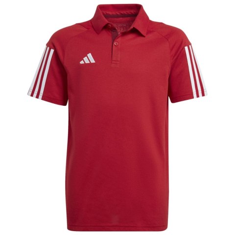 Koszulka dla dzieci adidas Tiro 23 Competition Cotton Polo czerwona HI4715 Adidas teamwear