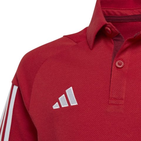 Koszulka dla dzieci adidas Tiro 23 Competition Cotton Polo czerwona HI4715 Adidas teamwear