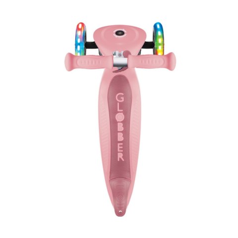 Hulajnoga SMJ Globber 3-kołowa 432-211-3 Primo Foldable Lights pastelowy róż Smj