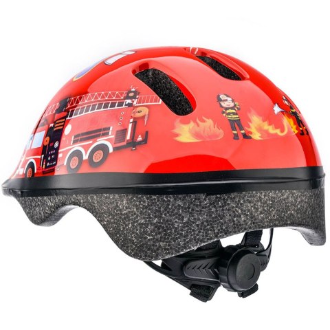 Kask rowerowy Meteor KS06 Firetracker rozm. S 48-52 cm czerwony 24837 Meteor