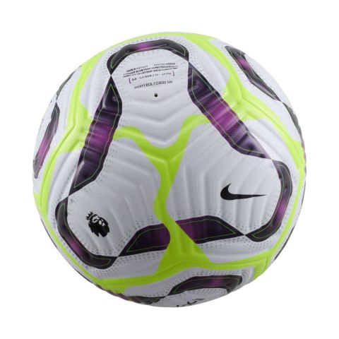 Piłka nożna Nike Premier League Flight biało-fioletowo-zielona FZ3033 100 Nike