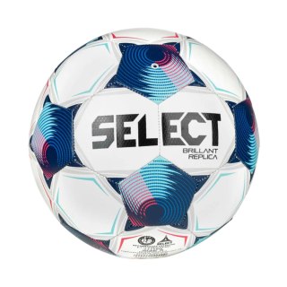 Piłka nożna Select Brillant Replica v25 biało-niebieska 19349 Select