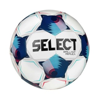 Piłka nożna Select Brillant Replica v25 biało-niebieska 19349 Select