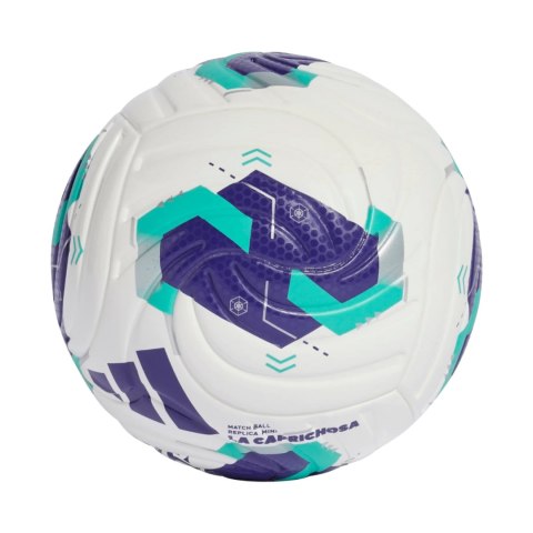 Piłka nożna adidas Queens League mini biało-fioletowo-zielona KE8233 Adidas