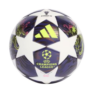 Piłka nożna adidas UCL 25/26 Final Mini biało-fioletowa JX9099 Adidas