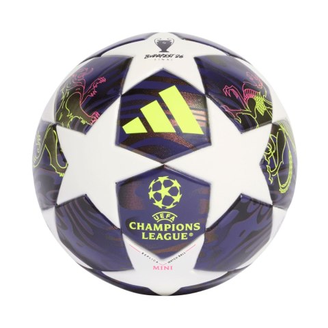 Piłka nożna adidas UCL 25/26 Final Mini biało-fioletowa JX9099 Adidas