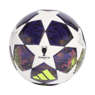Piłka nożna adidas UCL 25/26 Final Mini biało-fioletowa JX9099 Adidas