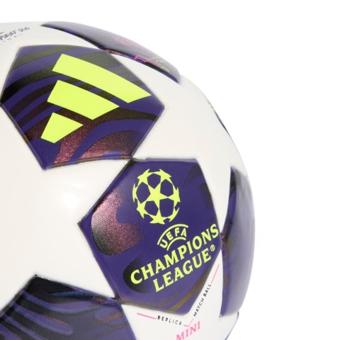 Piłka nożna adidas UCL 25/26 Final Mini biało-fioletowa JX9099 Adidas