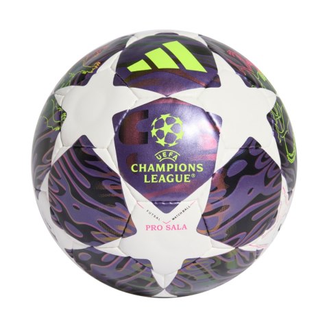 Piłka nożna adidas UCL 25/26 Final Pro Sala fioletowo-biała JX9102 Adidas teamwear