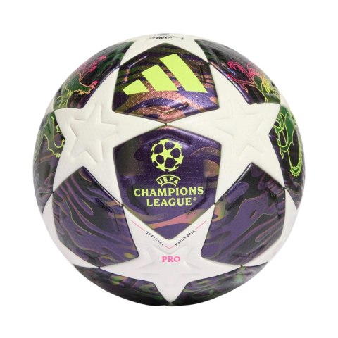 Piłka nożna adidas UCL 25/26 Final Pro fioletowo-biała JX9077 Adidas teamwear