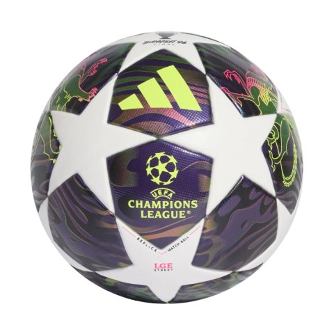 Piłka nożna adidas UCL 25/26 Street Ball biało-fioletowa JX9088 Adidas teamwear