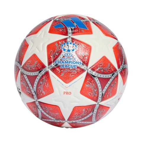 Piłka nożna adidas UCL Womens 25/26 Final Pro czerwono-biała JW1325 Adidas teamwear