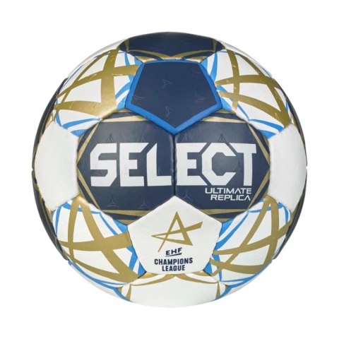 Piłka ręczna Select Ultimate Champions League Replica 2 v25 Official EHF biało-granatowo-złota 13519 Select
