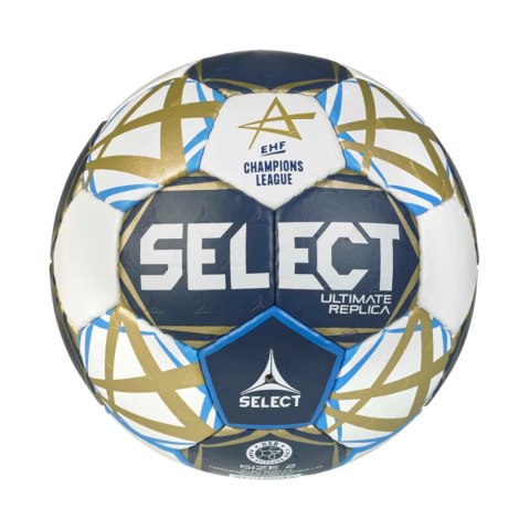 Piłka ręczna Select Ultimate Champions League Replica 2 v25 Official EHF biało-granatowo-złota 13519 Select