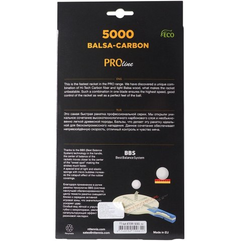 Rakietka do ping ponga New Atemi 5000 Pro concave Atemi